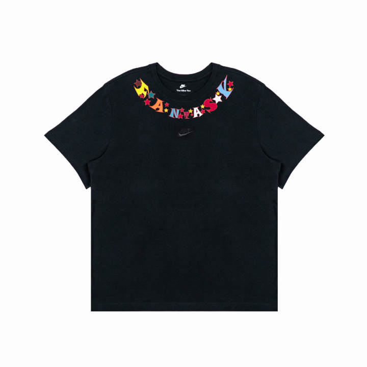 Nike Nike T Shirts Unisex Black Crew Neck Moderate Straight Fit