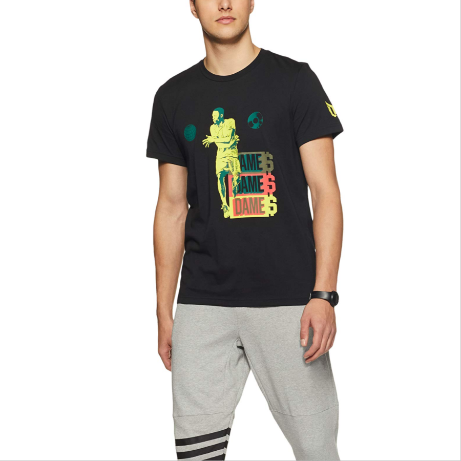 Adidas Adidas T Shirts Men's Black Crew Neck Moderate Straight Fit