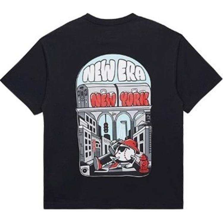New Era FW24 T Shirt Unisex Black