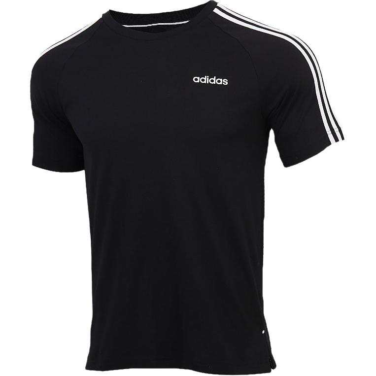 Adidas Neo T Shirts Men's Black Crew Neck Moderate Straight Fit