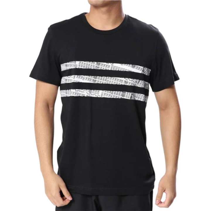 Adidas Adidas T Shirts Men's Black Crew Neck Moderate