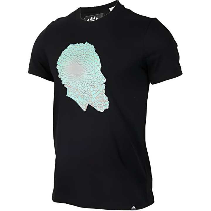 Adidas Adidas T Shirts Men's Black Crew Neck Moderate