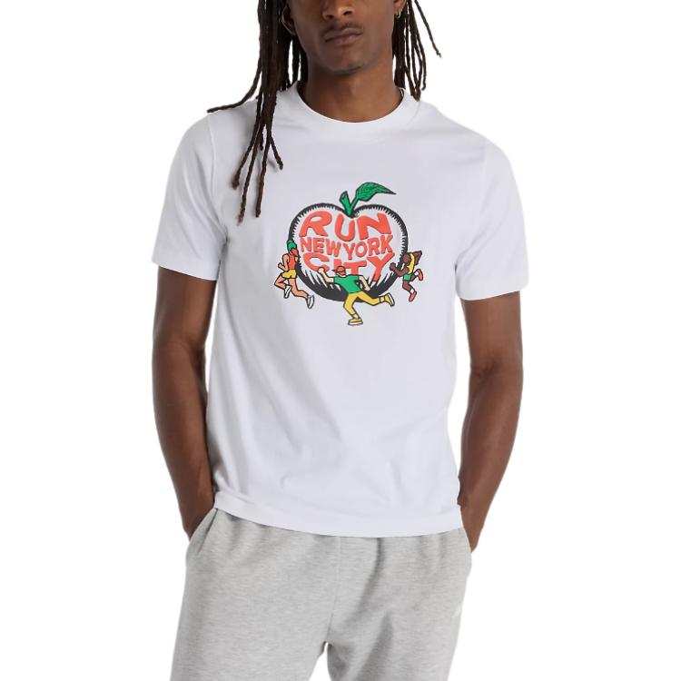 New Balance New Balance NYRR Boroughs Graphic FW24 T Shirt Men's White