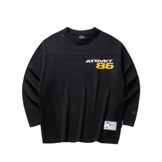 ANTA SNEAKERVERSE Mesh Long Sleeved Sports Apparel T Shirt Men's Basic Black