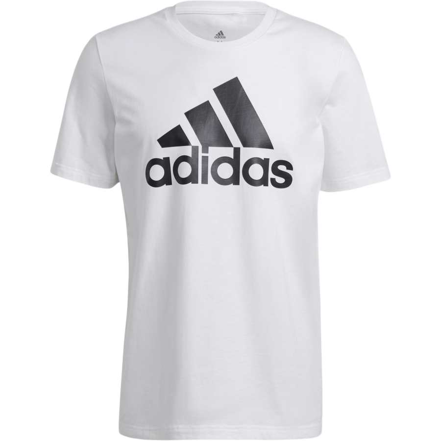 Adidas Adidas T Shirts Men's White Crew Neck Moderate Straight Fit
