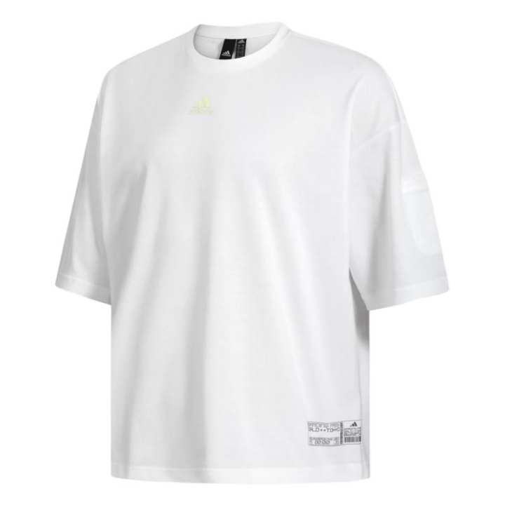 Adidas Adidas T Shirts Men's White Crew Neck Moderate