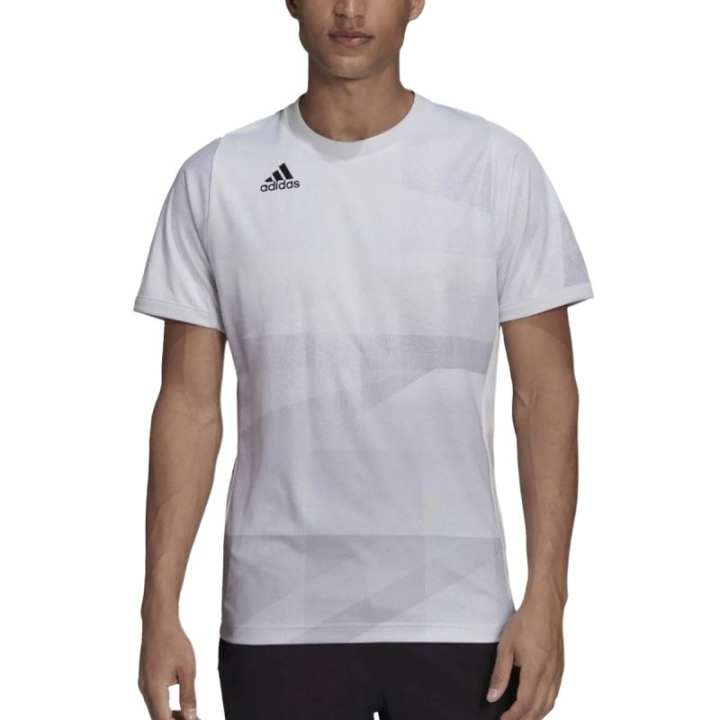 Adidas Adidas Freelift T Shirt Men's White/Beamed Gray/Black