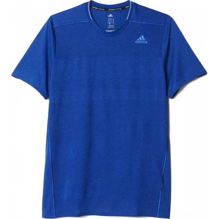 Adidas Adidas T Shirts Men's Blue Crew Neck Moderate Straight Fit