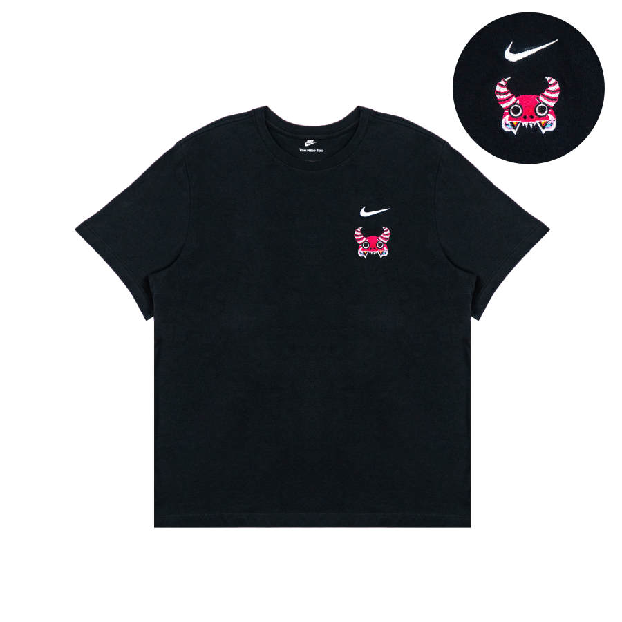 Nike Nike T Shirts Unisex Black Crew Neck Moderate Straight Fit