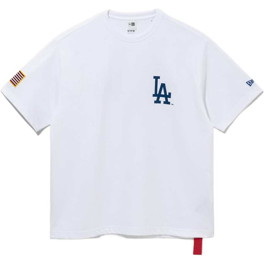 New Era T Shirts Men's White Crew Neck