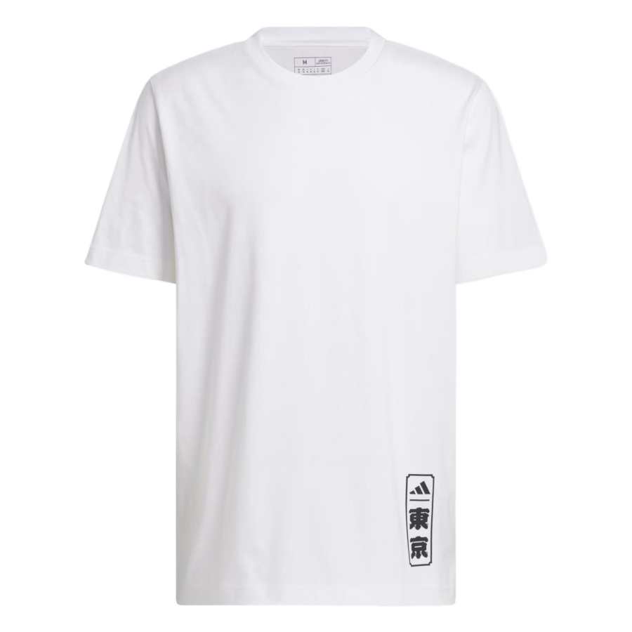 Adidas Adidas T Shirts Men's White Crew Neck Moderate