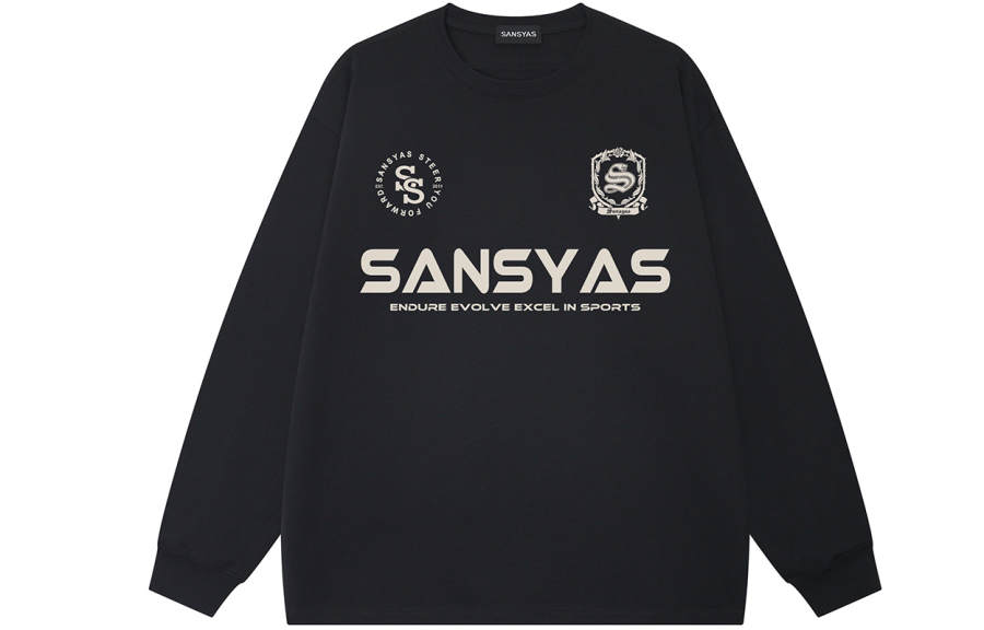 SANSYAS T Shirts Unisex Crew Neck Moderate Straight Fit