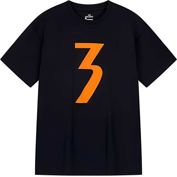361° T Shirts Men's Super Black Crew Neck Moderate
