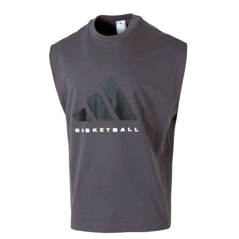 Adidas Adidas BASKETBALL T Shirt Unisex Gray