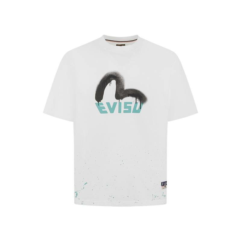 EVISU EVISU Spray print Logo T shirt