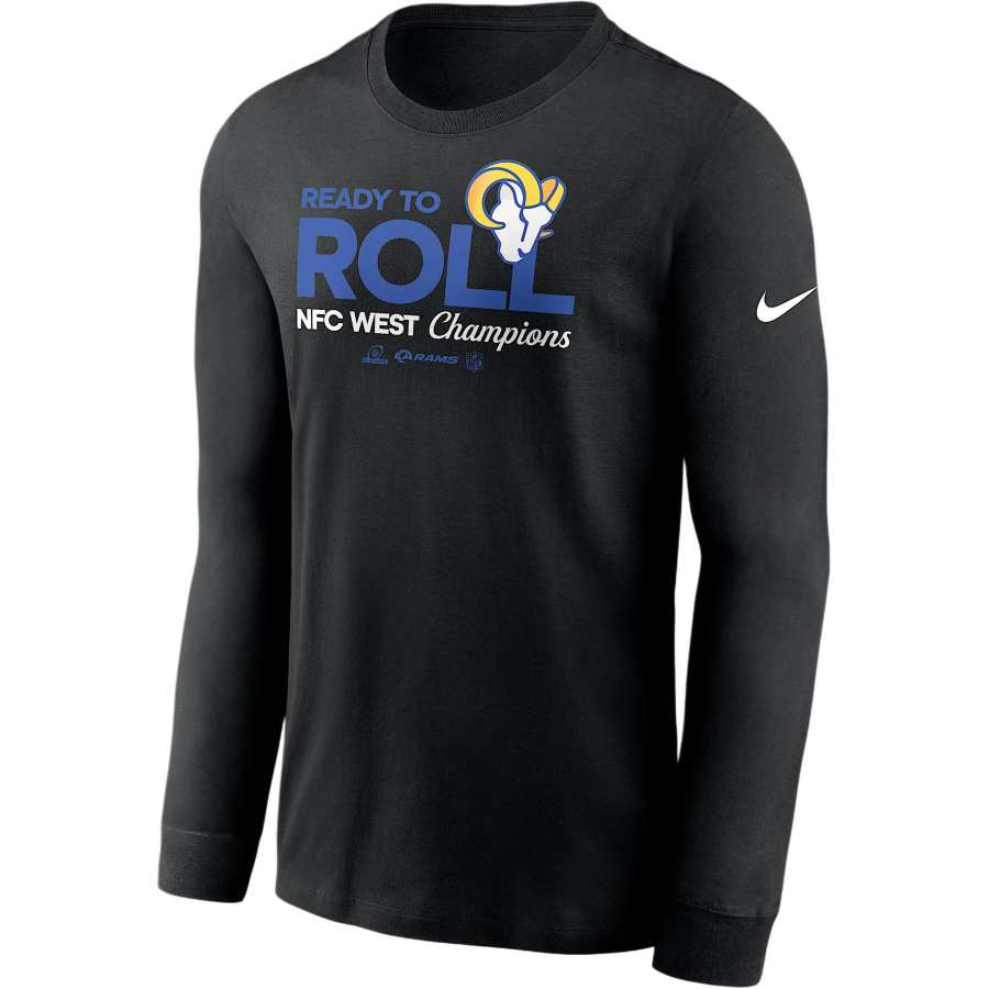 Nike Nike Los Angeles Rams 2024 Nfc West Champions Trophy Collection Men's Nike Nfl Long Sleeve T Shirt