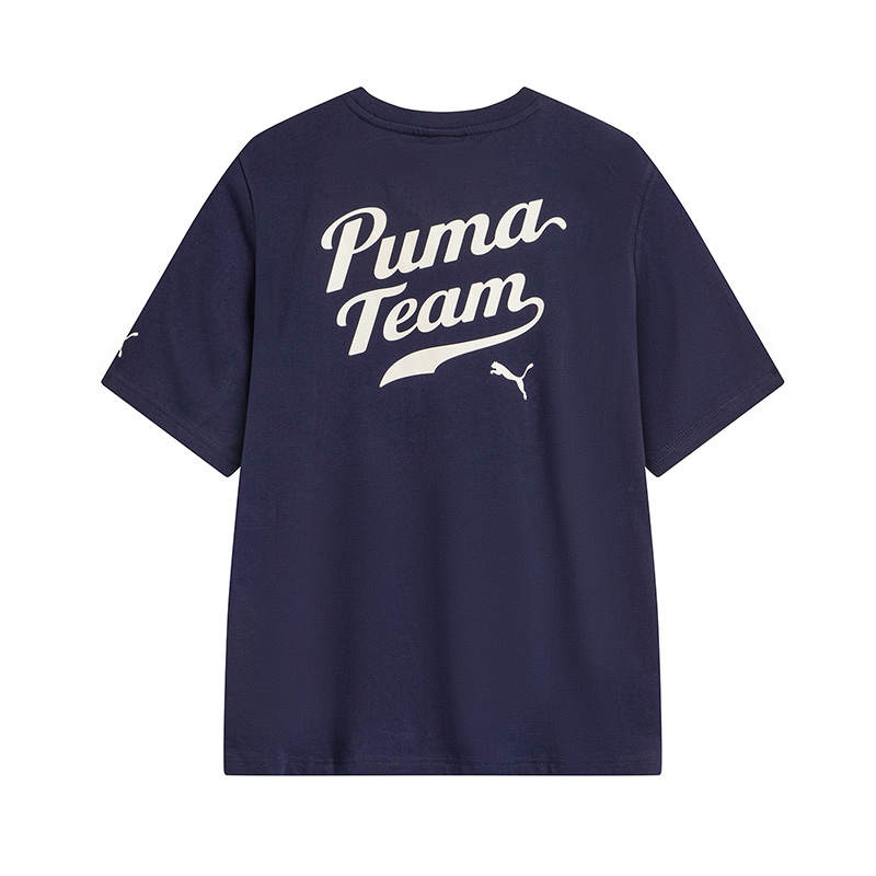 PUMA T Shirt Unisex Marine Blue