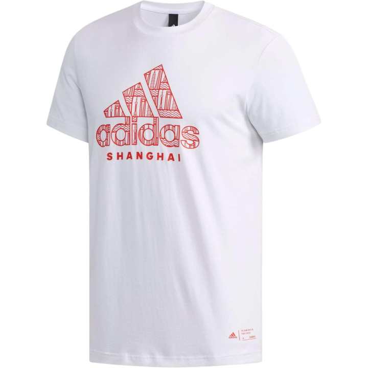 Adidas Adidas T Shirts Men's White Crew Neck Moderate