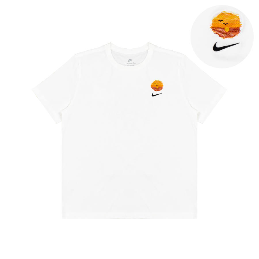 Nike Nike T Shirts Unisex White Crew Neck Moderate Straight Fit