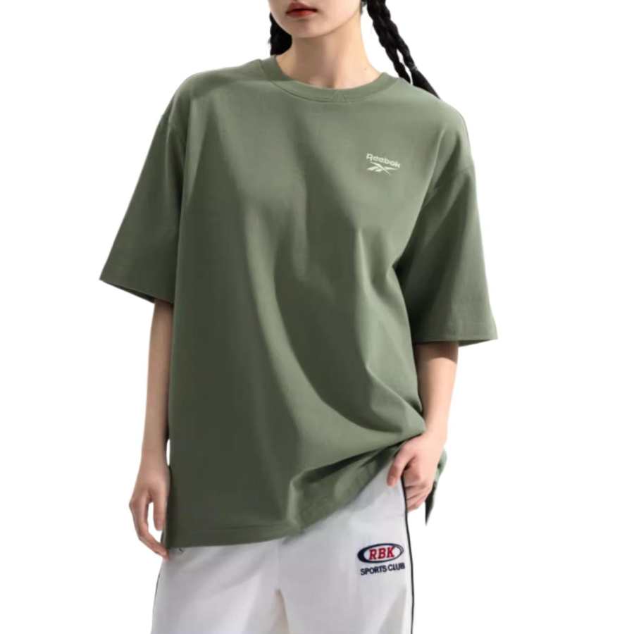 Reebok T Shirt Unisex Light Army Green