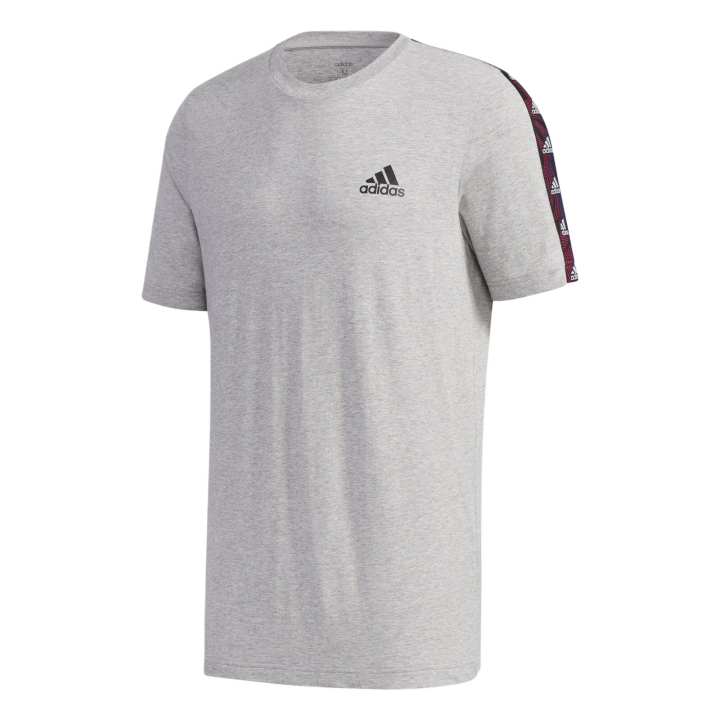 Adidas Adidas T Shirts Men's Gray Crew Neck Moderate Straight Fit