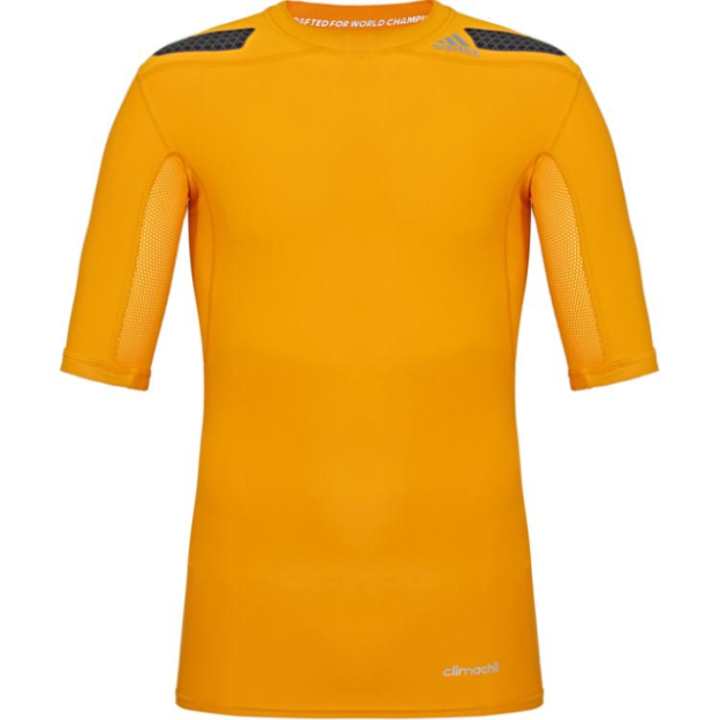 Adidas Adidas T Shirts Men's Yellow Crew Neck Moderate