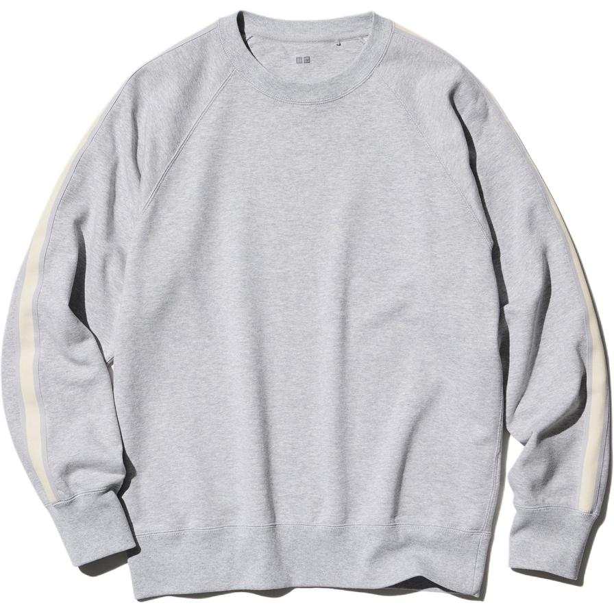 UNIQLO T Shirts Unisex Gray Crew Neck Moderate