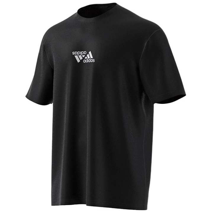 Adidas Adidas T Shirts Men's Black Crew Neck Moderate