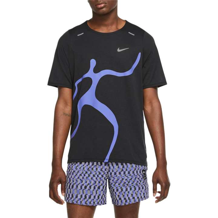 Nike Nike RISE 365 T Shirt Men's Black