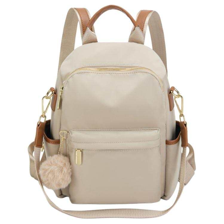 PAYOT PAYOT Nylon Backpack Unisex Apricot/Coffee/Black