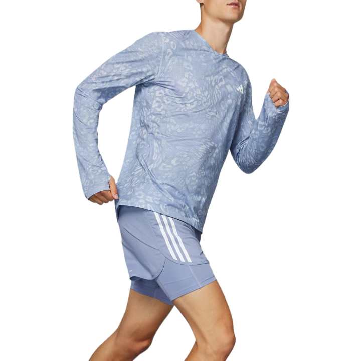 Adidas Adidas Own The Run Climacool 3 Stripes Long Sleeve Tee