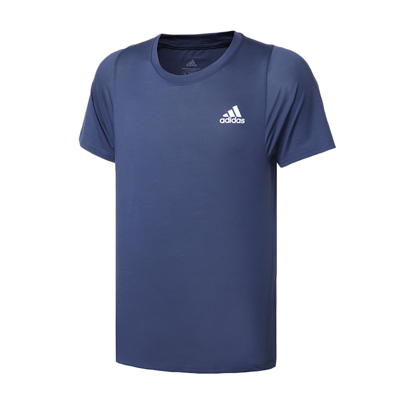 Adidas Adidas T Shirts Men's Blue Crew Neck Moderate
