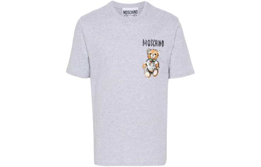 MOSCHINO Logo Printed Crewneck T Shirt