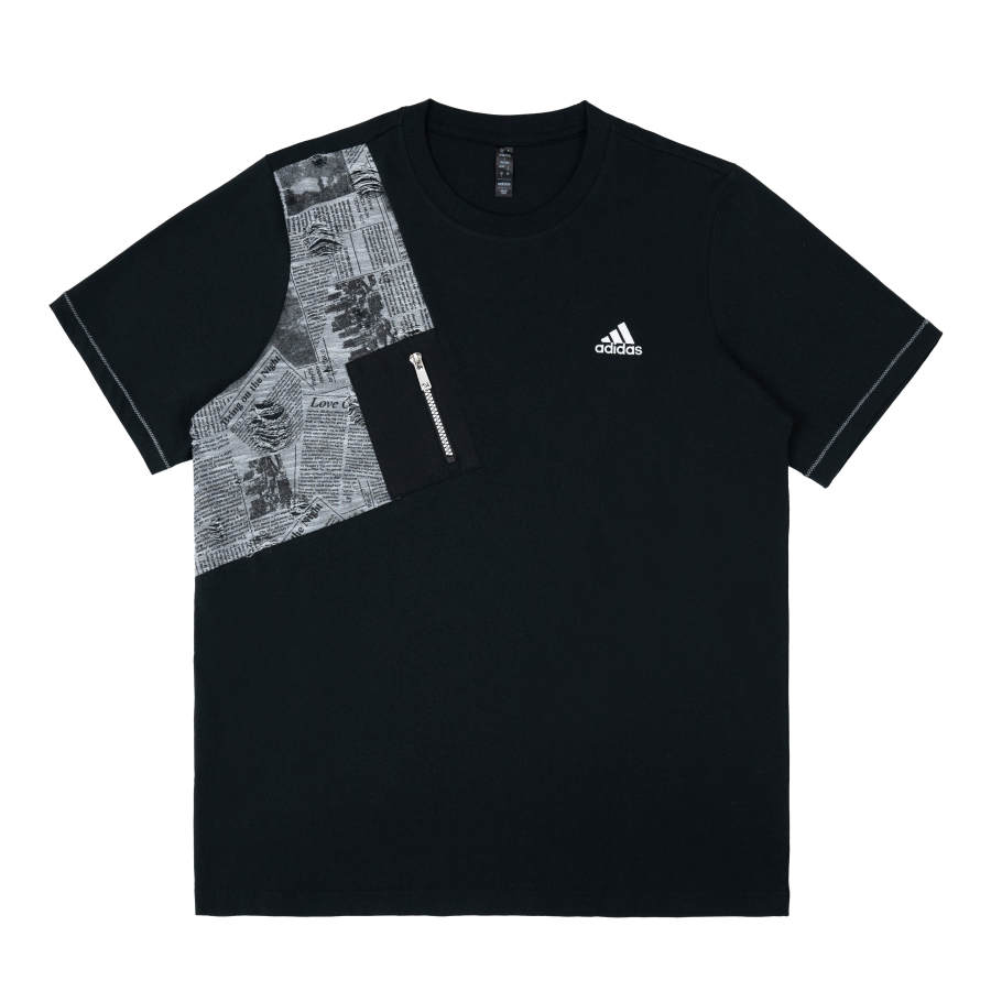 Adidas Adidas T Shirts Unisex Black Crew Neck Moderate Straight Fit