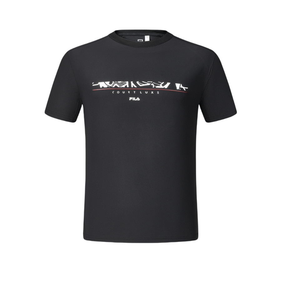 FILA T Shirt Men's Dark Current Black