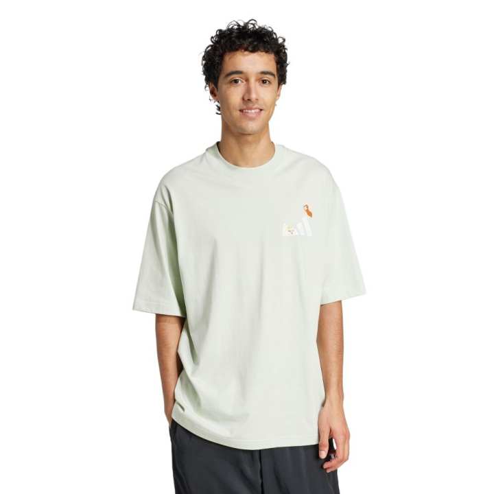 Adidas Adidas T Shirt Unisex Linen Green