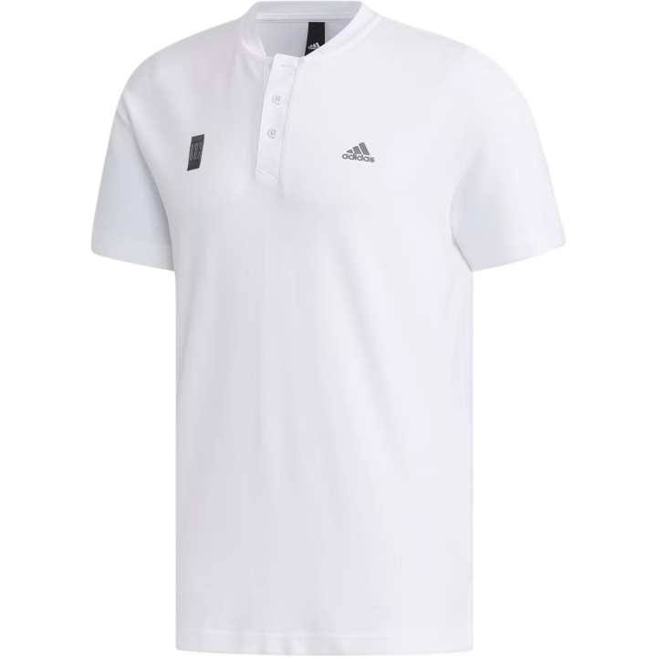 Adidas Adidas T Shirts Men's White Henry Collar Moderate