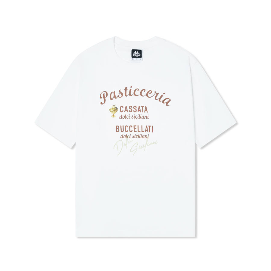 Kappa T Shirt Unisex Korean White