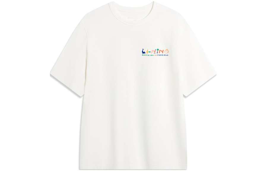 Li-Ning Li Ning Sports Life Collection T Shirt Men's Ivory Large Image