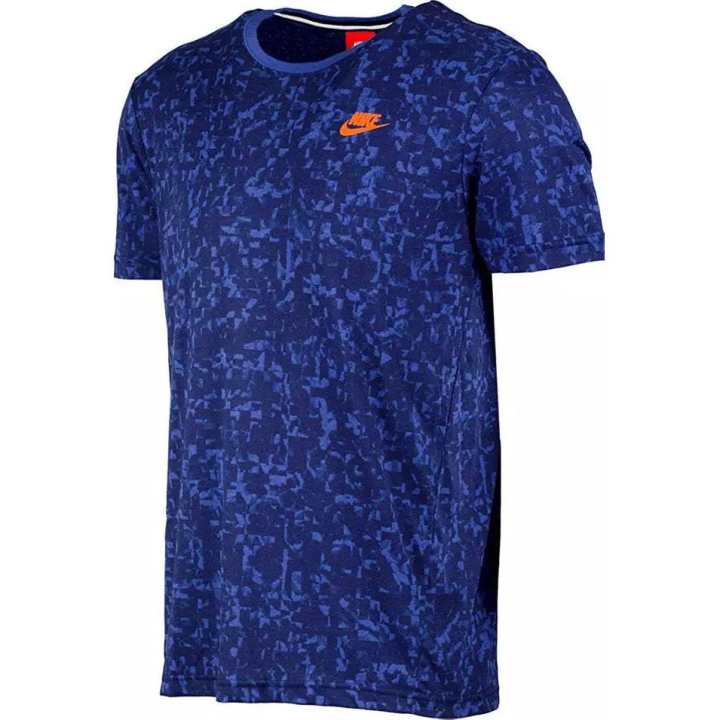 Nike Nike T Shirts Men's Blue Crew Neck Moderate