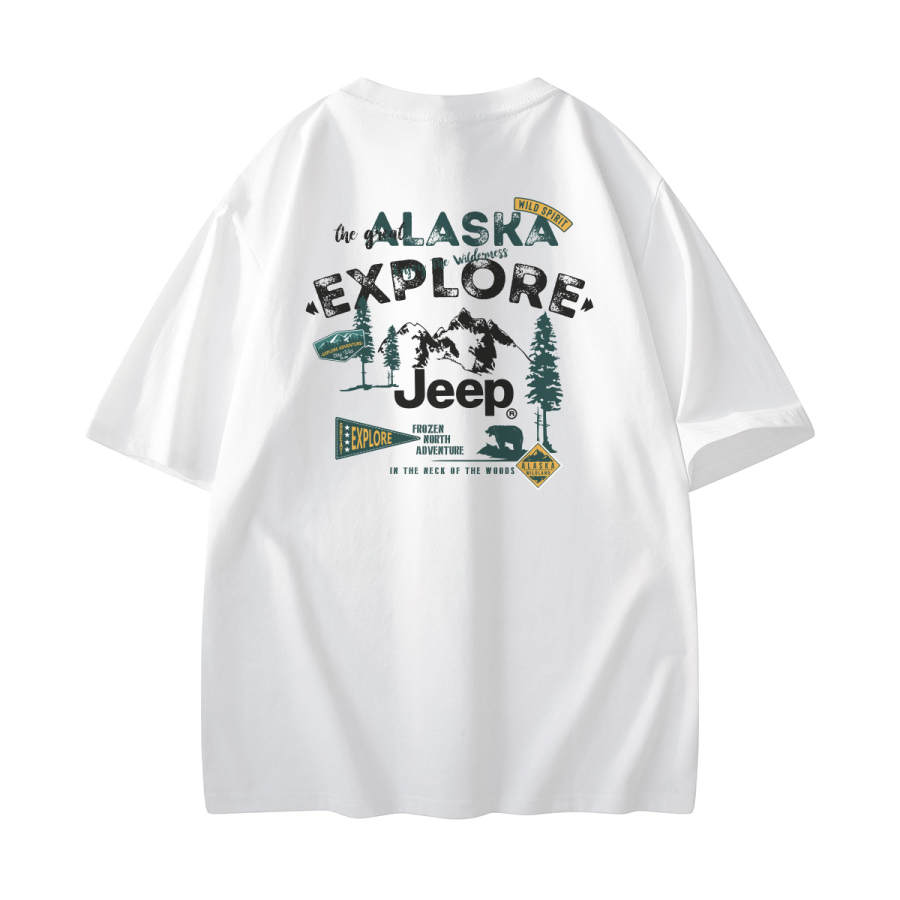 Jeep Theme Collection T Shirts Unisex Crew Neck Moderate Straight Fit