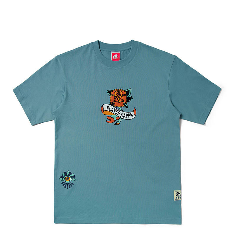 Kappa T Shirt Unisex Legend Blue