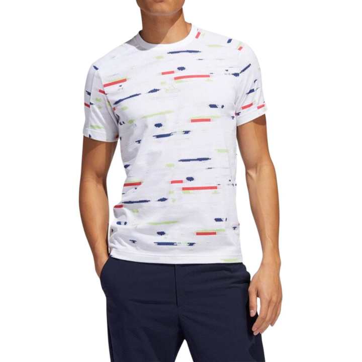 Adidas Adidas T Shirts Men's White Crew Neck Moderate