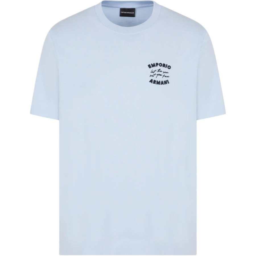 Emporio Armani logo-embroidered T-shirt