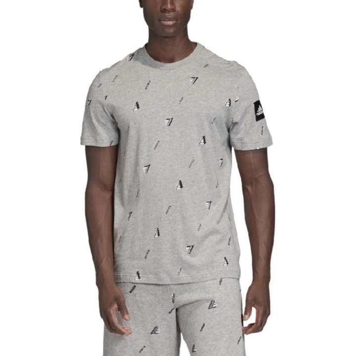 Adidas Adidas T Shirts Men's Gray Crew Neck Moderate