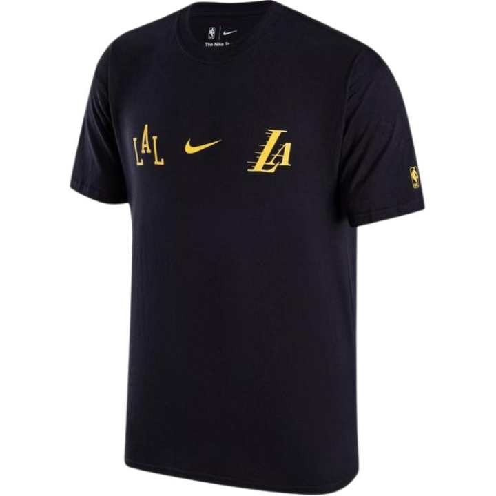 Nike Nike X NBA T Shirts Men's Black Crew Neck Moderate Straight Fit