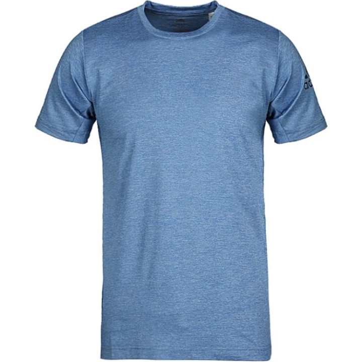 Adidas Adidas T Shirts Men's Blue Crew Neck Moderate Straight Fit