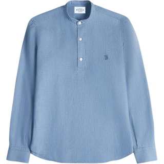TOD'S T Shirts Men's Blue Crew Neck Moderate Straight Fit