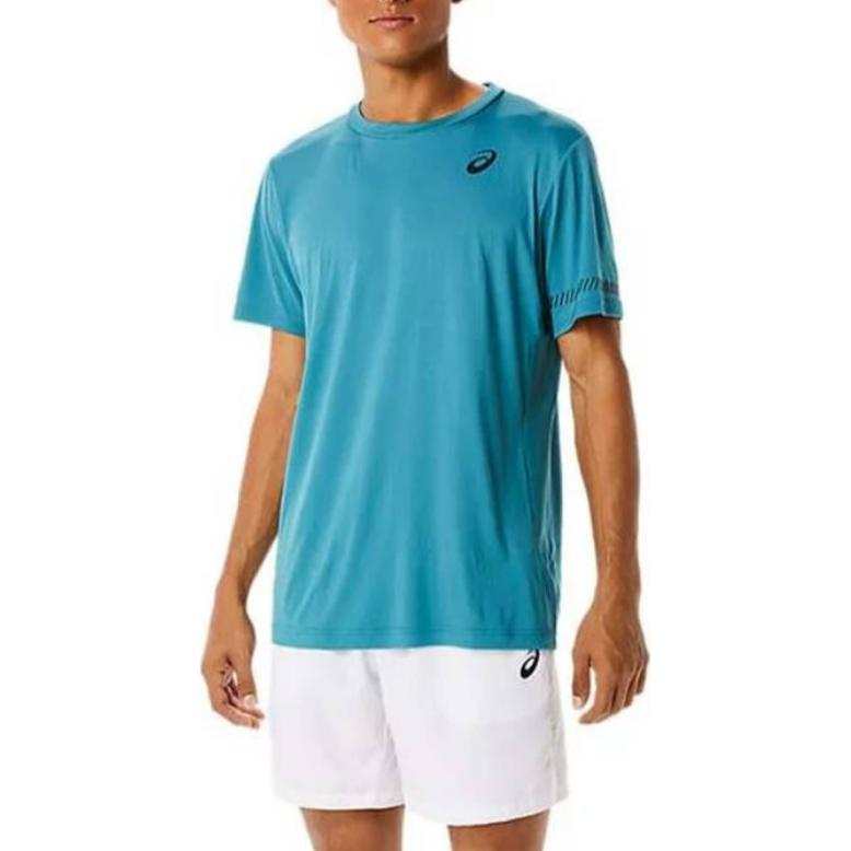 ASICS ASICS T Shirts Men's Blue Crew Neck