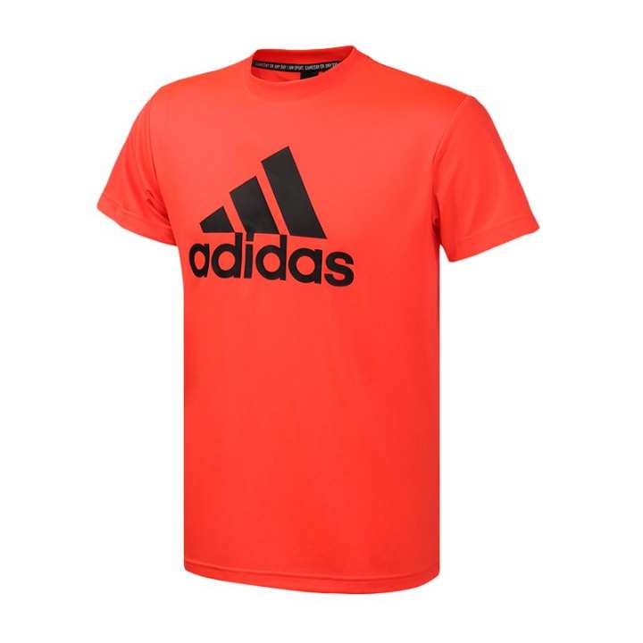 Adidas Adidas T Shirts Men's Orange Crew Neck Moderate